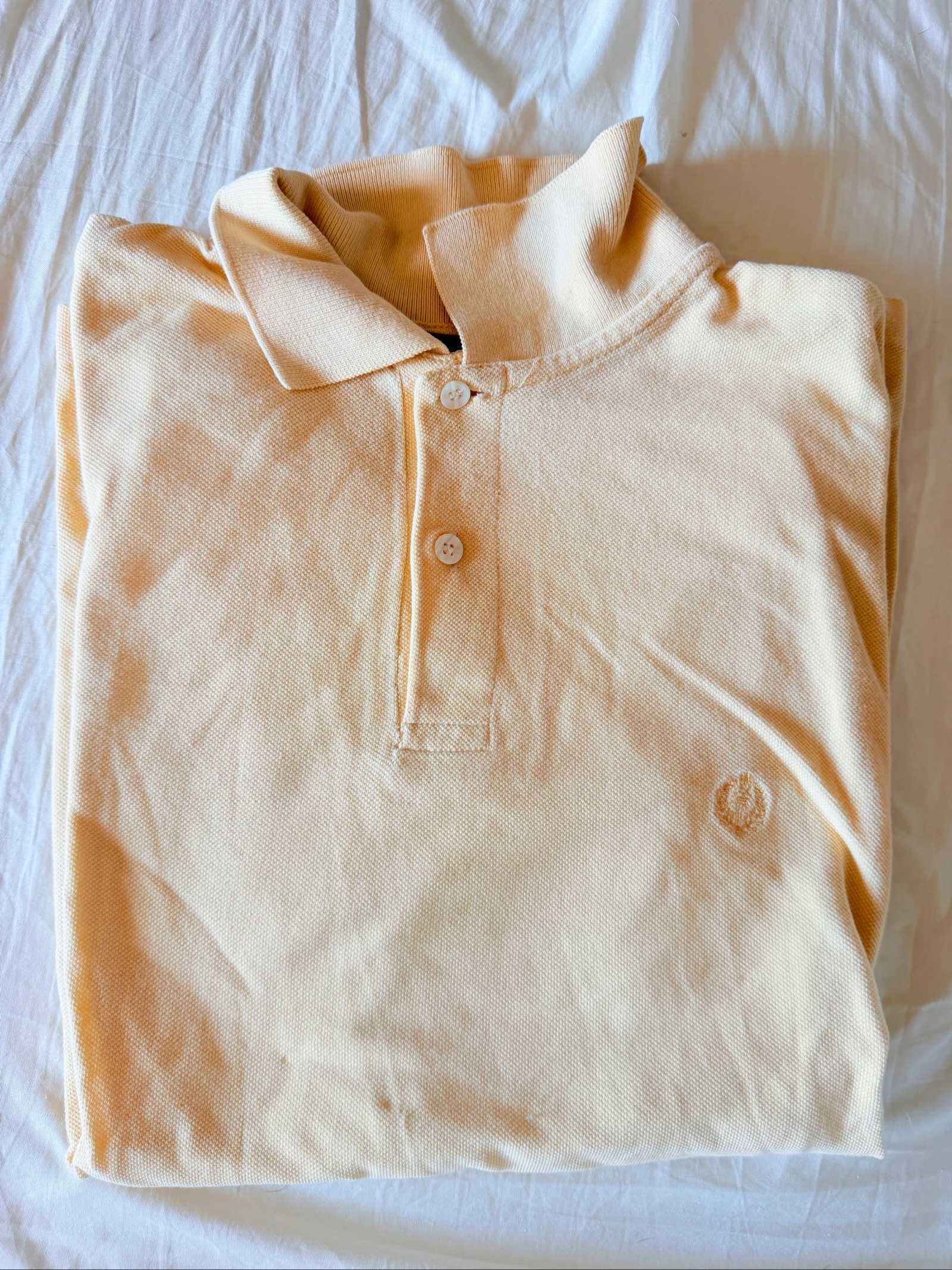 Polo Armand Thierry Homme Jaune Pastel Taille M Très bon état 
